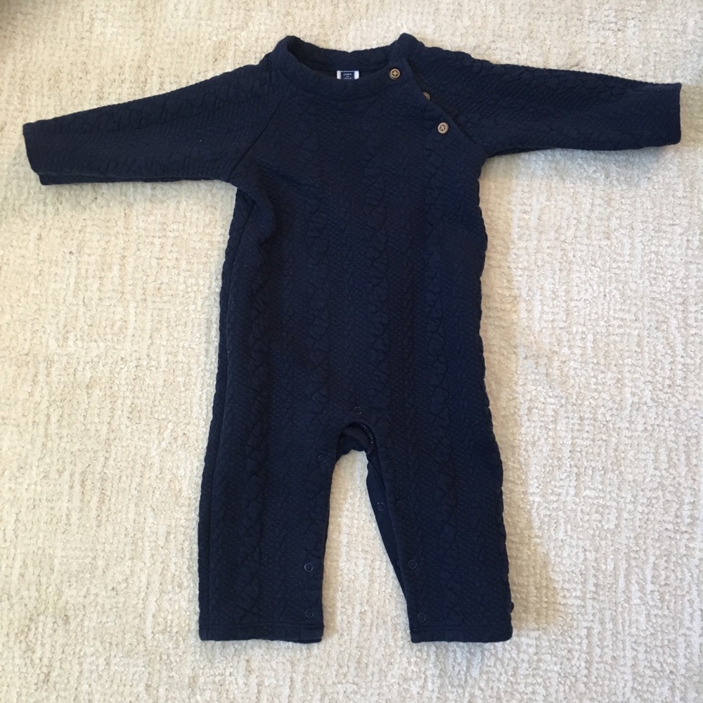 Janie and Jack  Cable Knit Coverall 3-6m